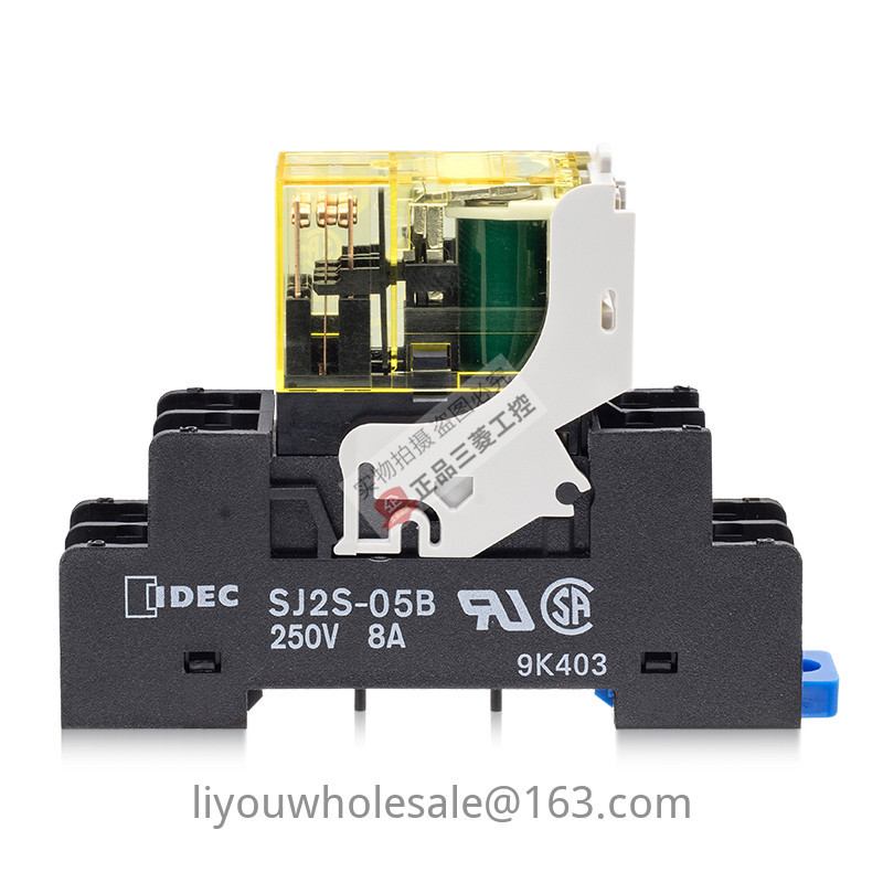 IDEC Waizumi รีเลย์ระดับกลาง RJ2S-CL-D24-D12-A110-A220 Base SJ2S-05B
