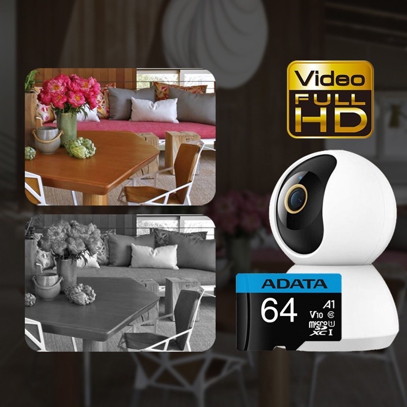 ที่เก็บความจำ เมมโมรี่การ์ด ADATA Micro SD card 32/64GB สำหรับกล้องวงจรปิดไร้สาย กล้อง camera โทรศัพ