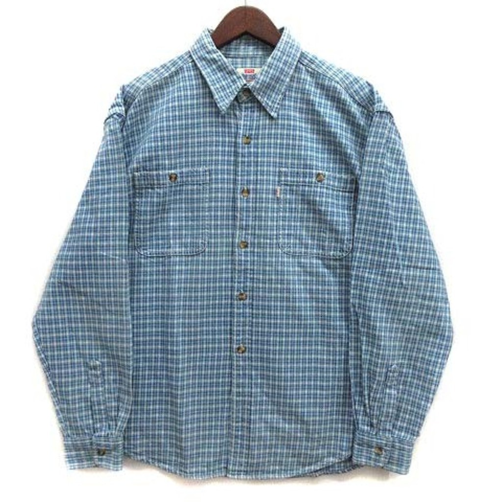 Levi's 90s Vintage Check Shirt Long Sleeve 60507-6140 Direct from Japan Secondhand