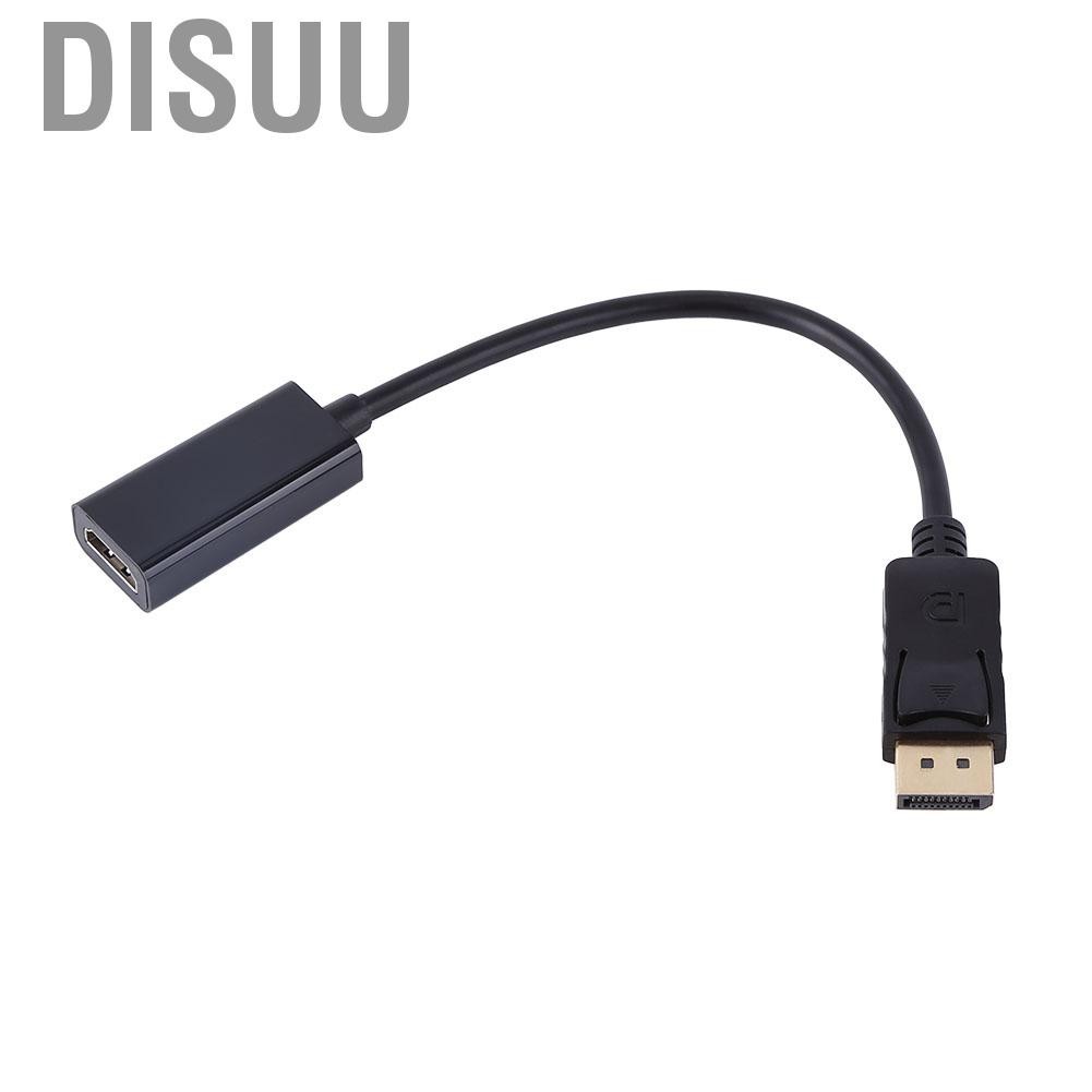 Disuu DP to HDMI Adapter  Displayport Cable for PC HP / DELL Support 1080P 15 meters Long Distance Transmission up 10.8Gbps Video Bandwidth