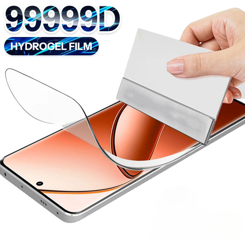 ฟิล์มไฮโดรเจลนิ่ม กันรอยหน้าจอ สําหรับ Realme 12 Pro Plus 12X 11 10 9 7 Pro 7i 8i 9i C67 4G C55 C53 C33 C30 C21Y C25Y C31 C35