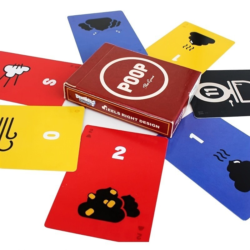 Poop: The Game - เกมกระดาน เป็นมิตรกับครอบครัว - เกมสําหรับผู้ใหญ่ สําหรับกลางคืน - การ์ดเกม