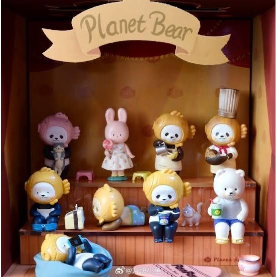 (พร้อมส่งจากไทย) PlanetBear Mini PanPan Taiyaki Panda V.2 (Theatre Series) ลิขสิทธิ์แท้ ของสะสม เช็คการ์ด ไม่แกะตัว
