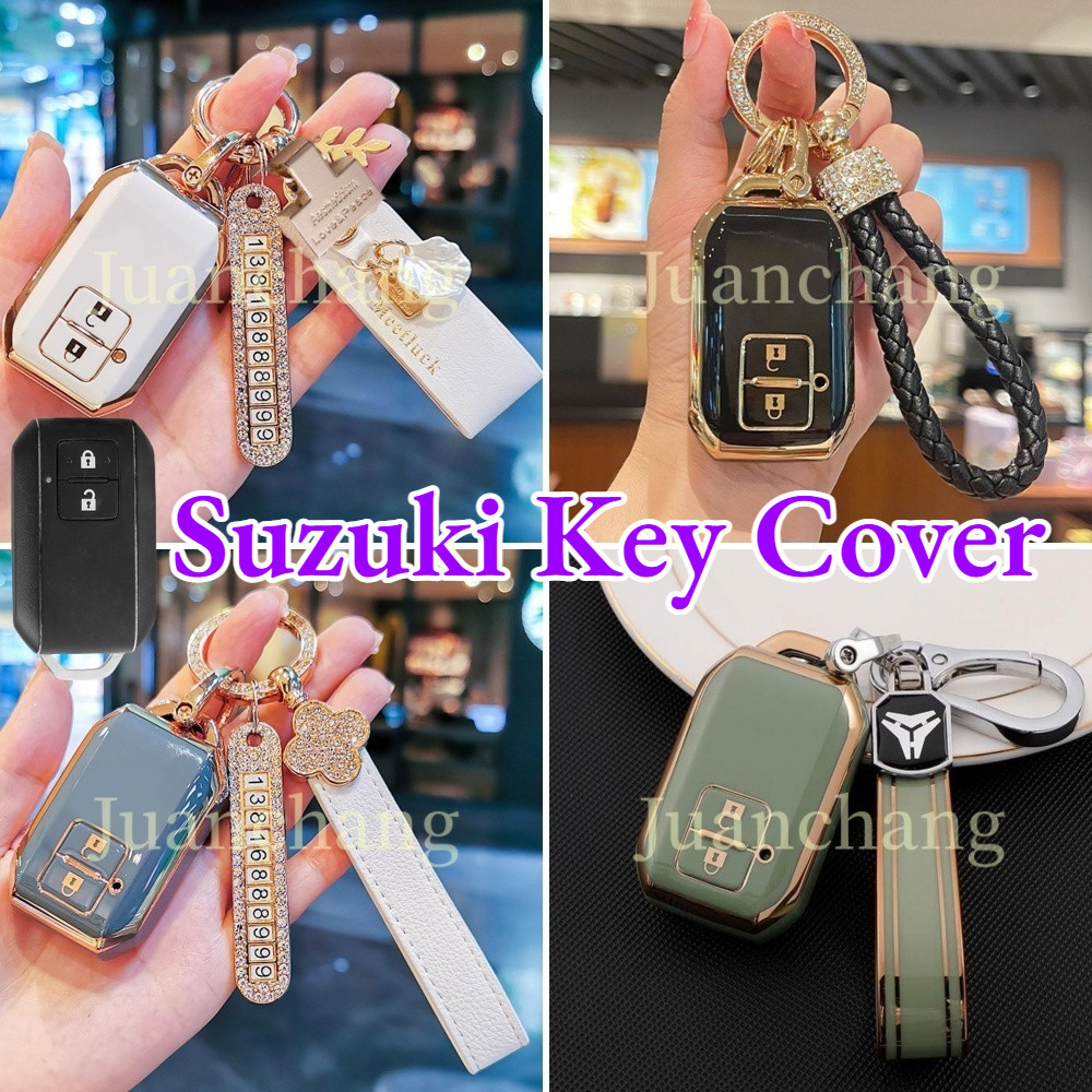 เคสรีโมตกุญแจรถยนต์ 2 ปุ่ม สําหรับ Suzuki Ertiga Swift 2017 Wagon R Japanese Monopoly Type 3C Suzuki XL7 Ertiga Swift XL7  2020-2021 swift xl7 ciaz celerio ertiga carry
