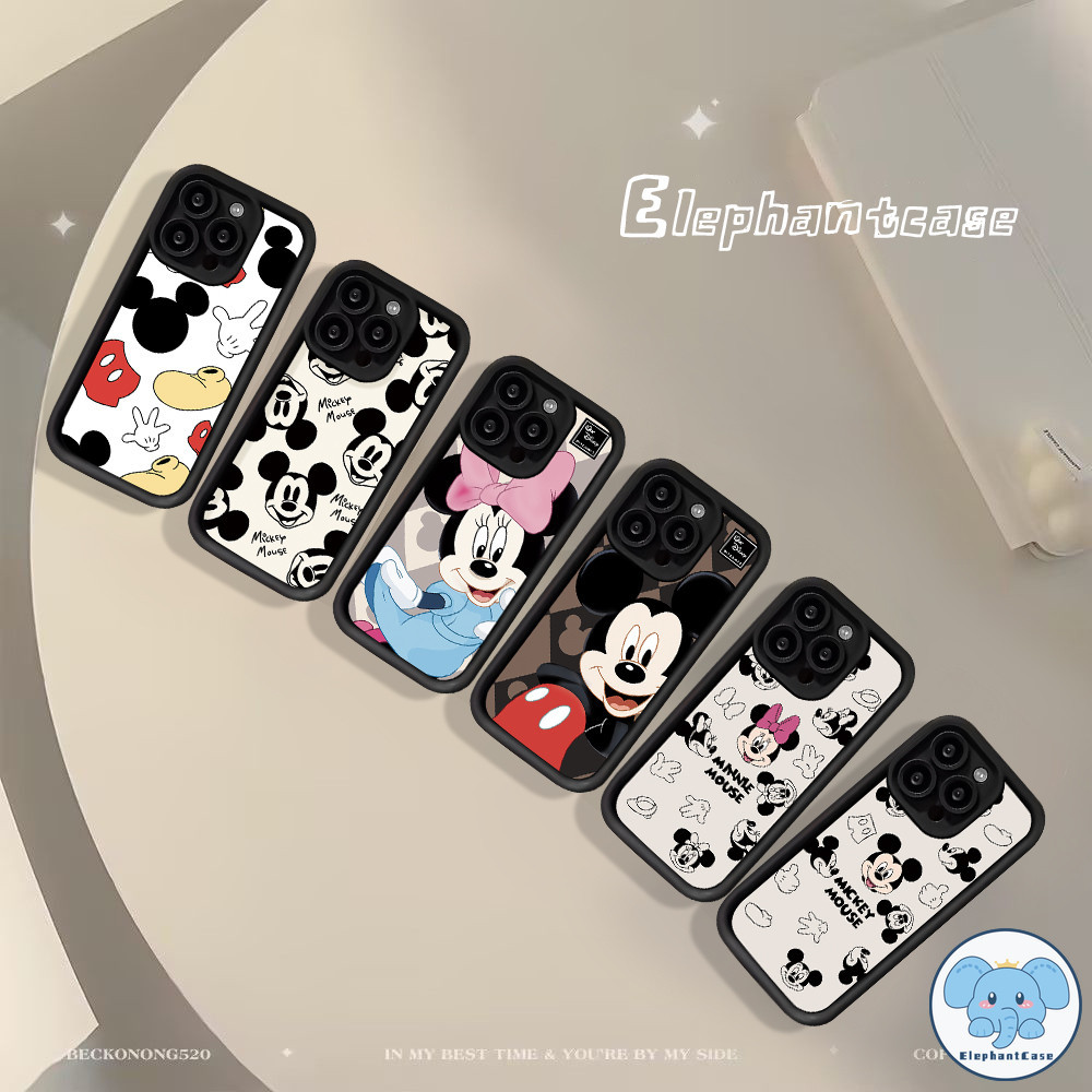 การ์ตูนรอยยิ้มมิทช์เมาส์ปก VIVO Y15 Y20 Y02 Y16 Y12 Y33s Y22 Y17s Y21 Y12i Y36 Y15s Y27 Y100i Y21s Y12s Y91 Y17 Y22s