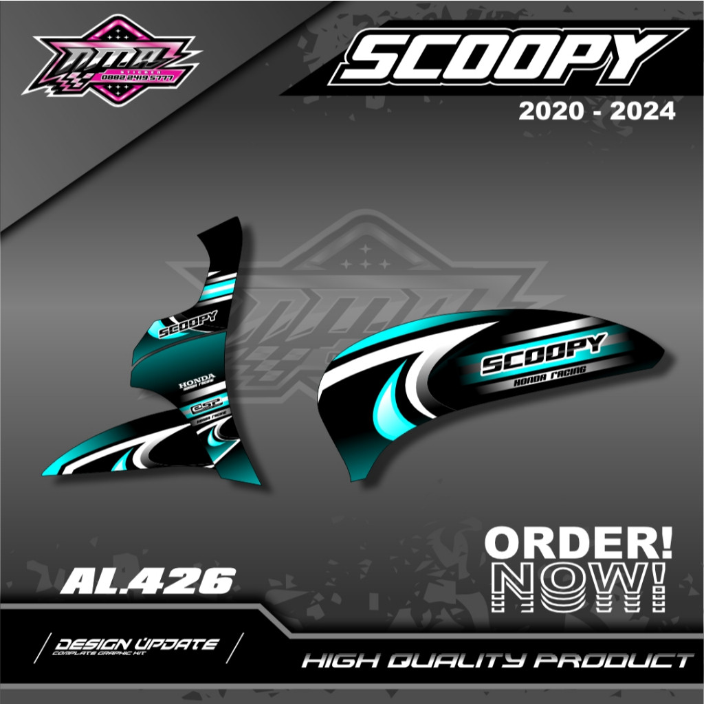 สติ๊กเกอร์ Scoopy Striping Honda Scoopy 2020-2024 รูปที่ 5