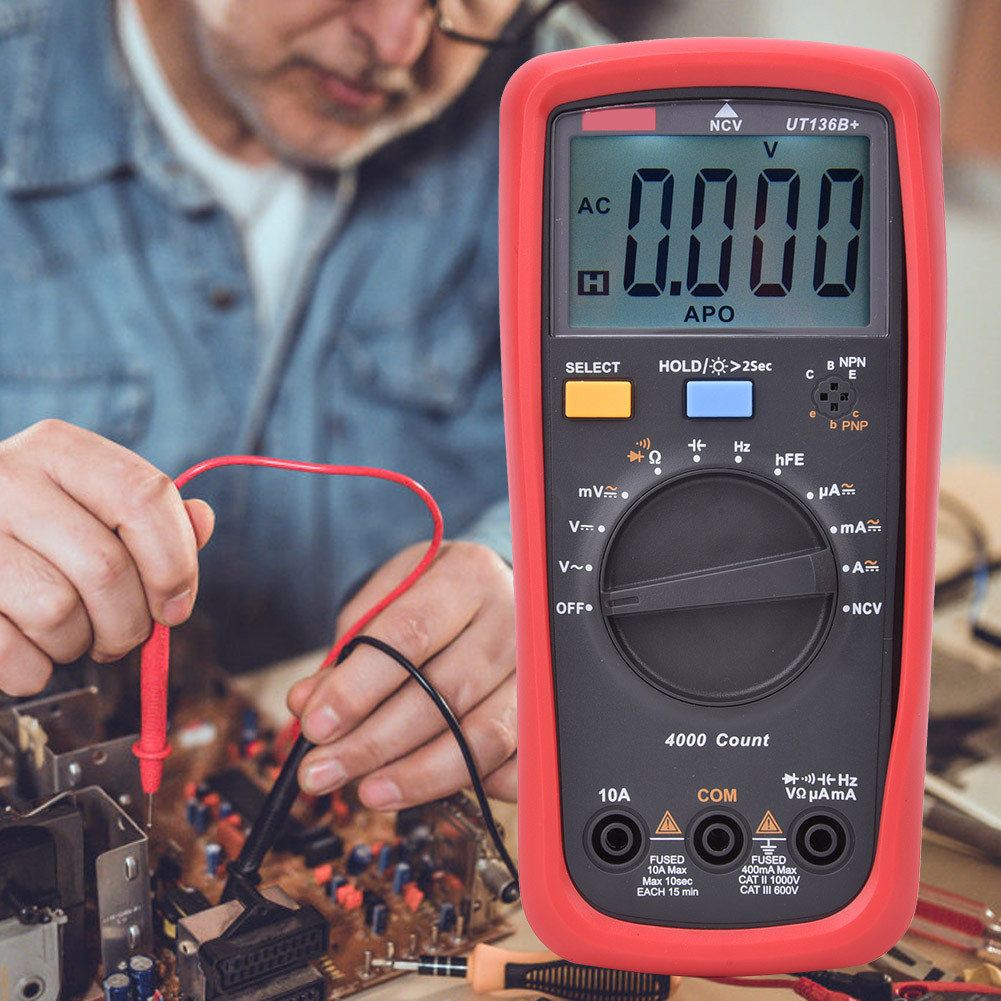 Digital Multimeter LED Voltage Tester Tester Anti-Burn สำหรับห้องปฏิบัติการยานยนต์