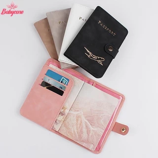 BYCE> กันน้ําผู้ถือหนังสือเดินทางครอบคลุมกรณีเดินทางหนังบัตรเครดิตกระเป๋าสตางค์น่ารักหนังสือเดินทางสือสําหรับผู้หญิง/ผู้ชายสือปกใหม่