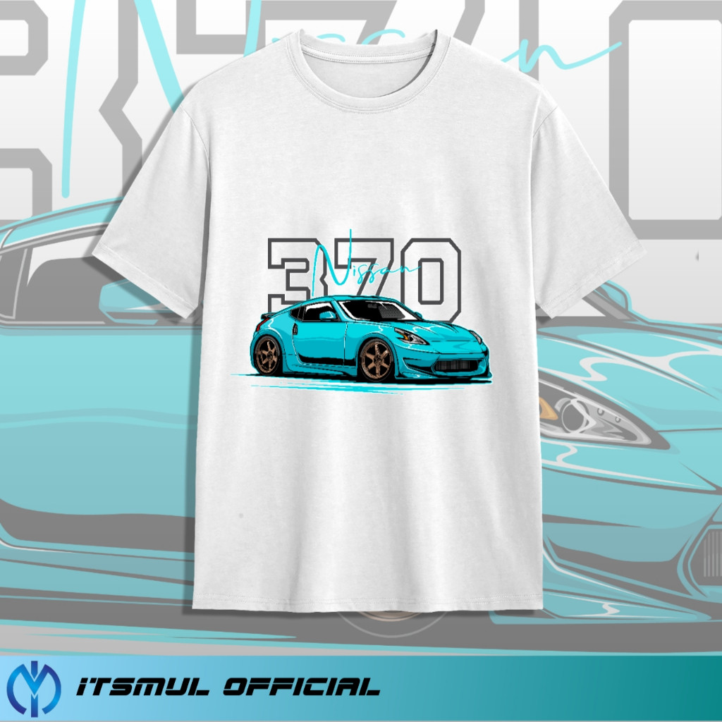 KATUN Nissan 370 Racing Automotive Car T-Shirt IM05(1) ผ้าฝ้ายหวี