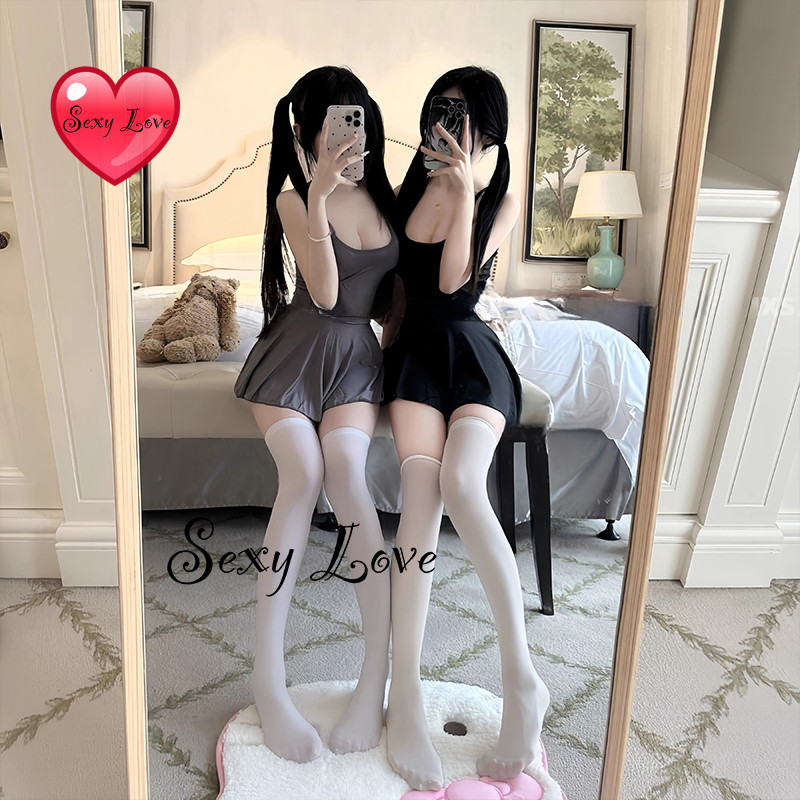 💗Sexy Love💗ชุดยั่วผัว บอดี้สูท สลิง คอวีลึก รัดรูป สีทึบ 3สี ใส่สบาย ส่งจากไทย