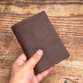 Nugogoo เคสป้องกันหนังสือเดินทางหนังแท้ หนังม้าบ้า หนังสือเด…