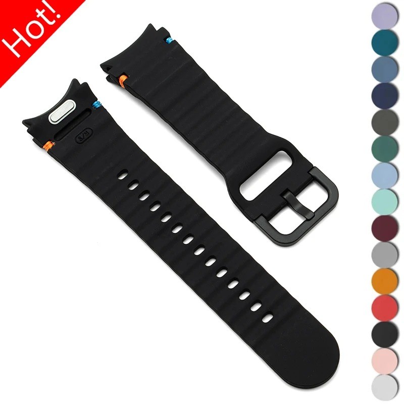 Quick Fit ไม่มีช่องว่างสายรัดซิลิโคนสําหรับ Samsung Galaxy Watch 7 6 5 4 40 มม.44 มม.สร้อยข้อมือ 5Pro 45 มม.6Classic 43 มม.47 มม.