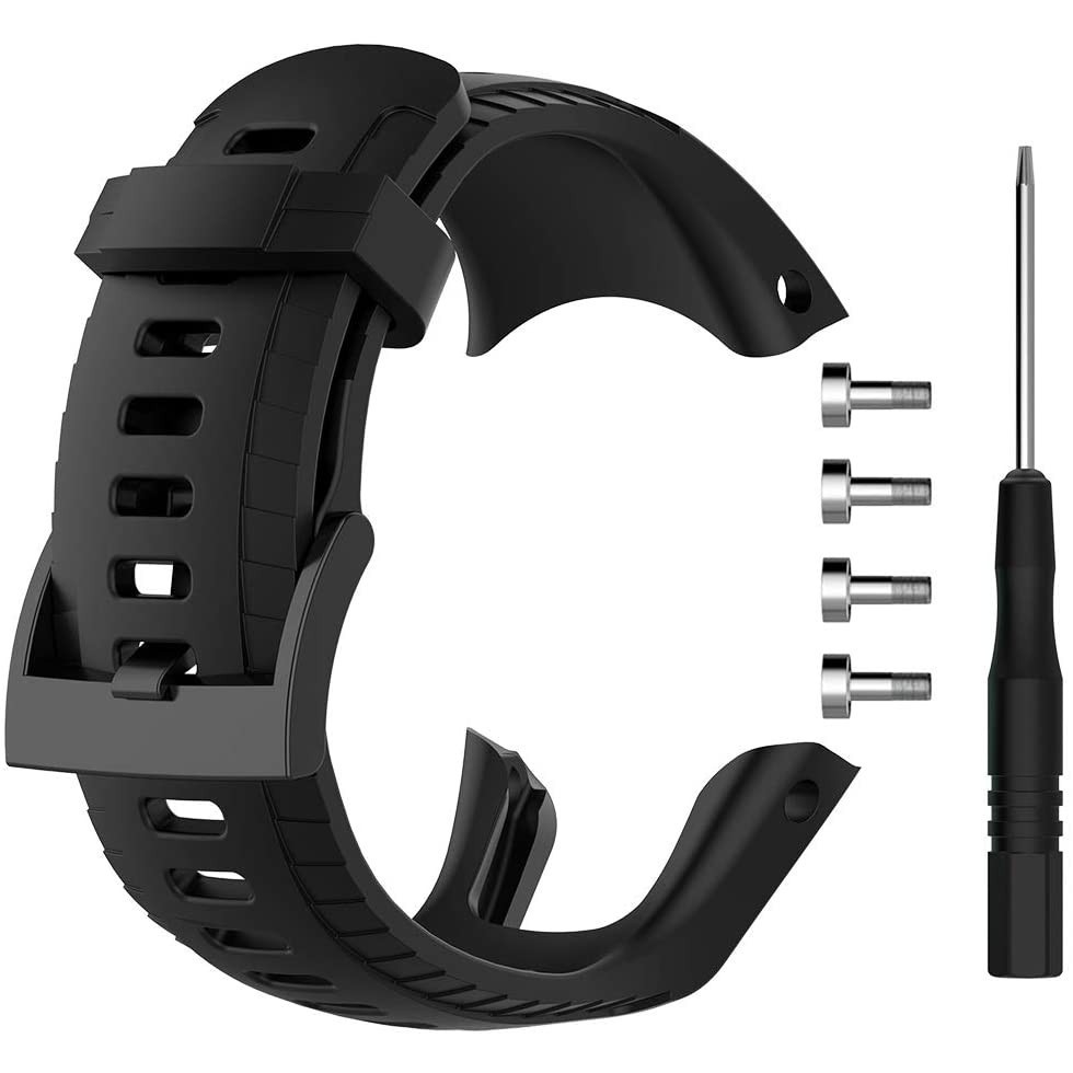MLIFE - สายนาฬิกา Suunto 5 สาย นาฬิกา  Soft Silicone Wristband Strap Metal Buckle for Suunto 5 Mult