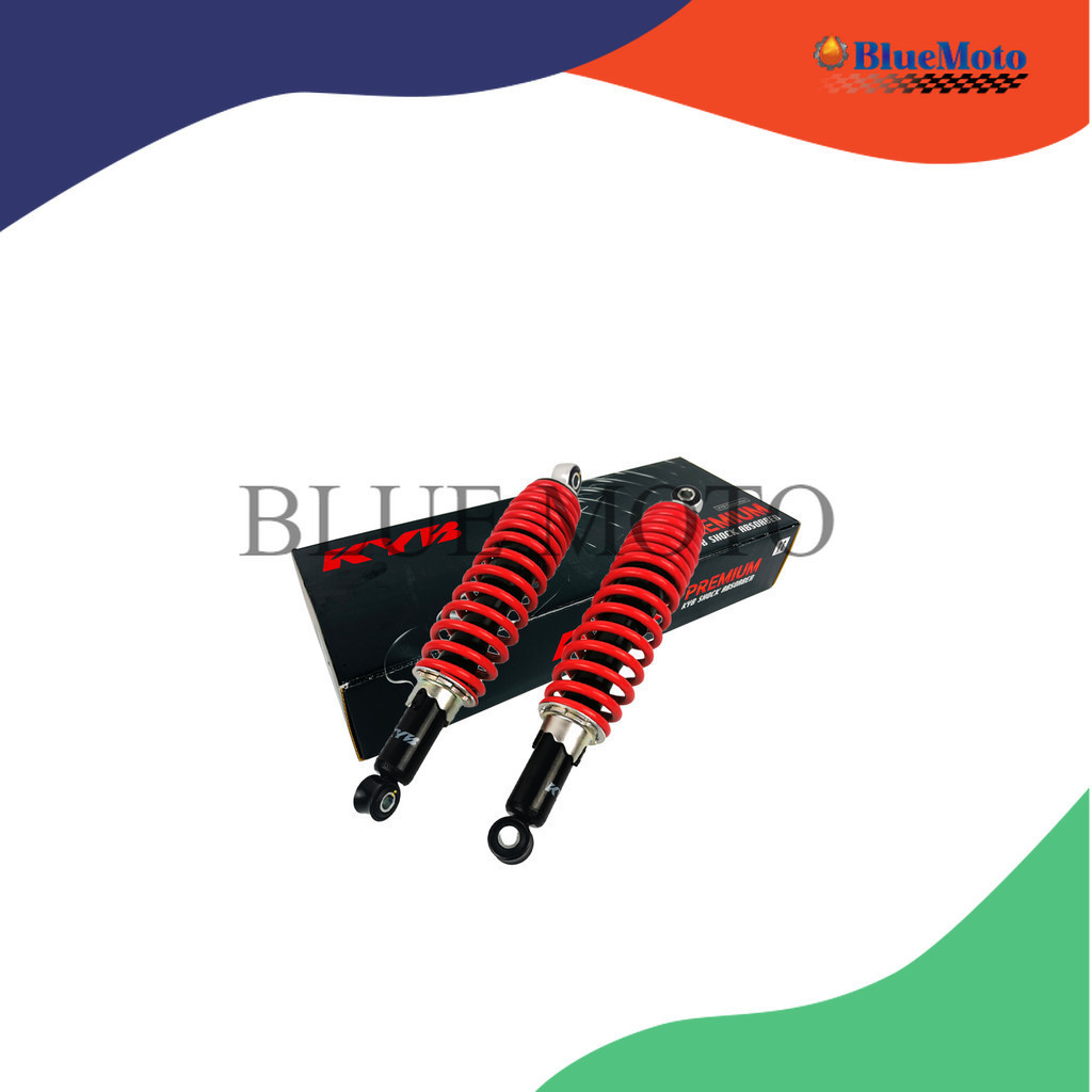 โช้คหลัง KYB HEAVY DUTY รุ่น WAVE 100/110i/125i/Alpha/XRM  (L=330mm.) - RED/RED (HD2-1330-2)