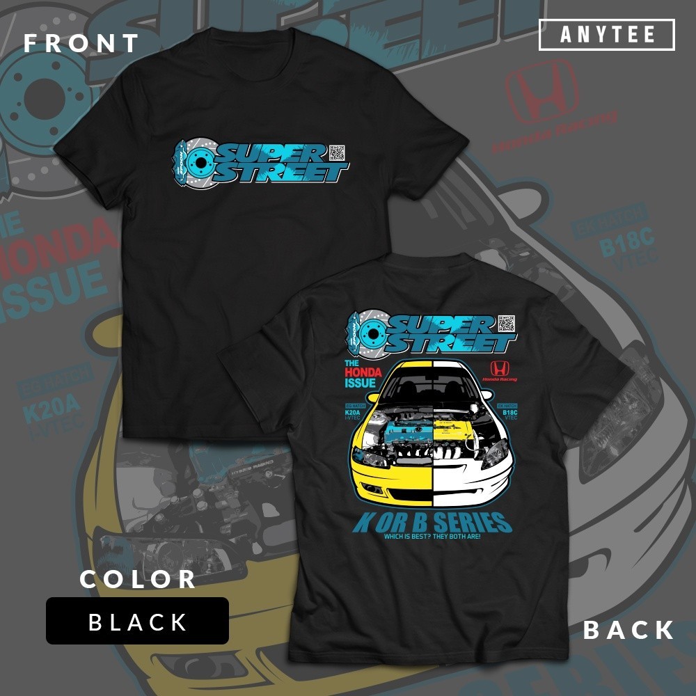Honda Civic EG EK B or K Series Engine Vtec JDM THDM Car Automotive T Shirt ANYTEE_08 S-5XL
