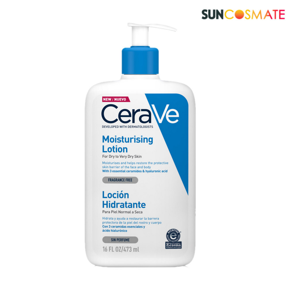 CeraVe moisturising lotion 473ml โลชั่นบำรุงผิวหน้าและผิวกาย เนื้อบางเบา