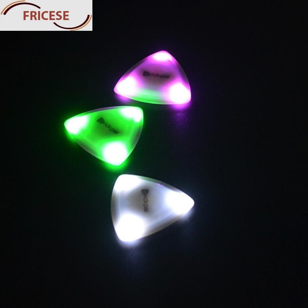 ปิ๊กกีตาร์อะคูสติกเรืองแสง พร้อมไฟ LED แบบสัมผัส เรืองแสง สําหรับเบส [Fricese.th]