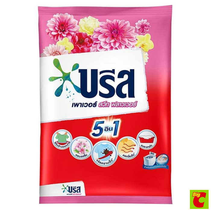 บรีส เพาเวอร์ ผงซักฟอก กลิ่นสวีทฟลาวเวอร์ 2250 ก.