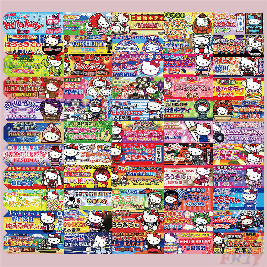 Jdm สติกเกอร์ซีล ลาย Hello Kitty Series 01 สติกเกอร์แฟชั่น กันน้ํา DIY 50 ชิ้น/เซต