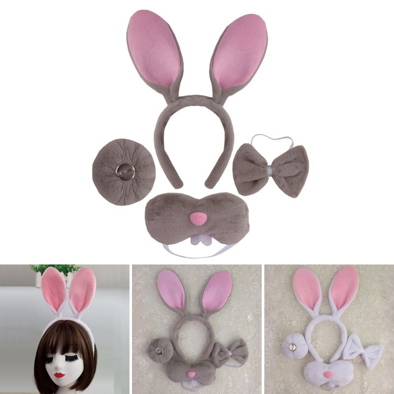 Ci 4 5 6 สัตว์แฟนซีเครื่องแต่งกายชุดอุปกรณ์เสริม Bunnies คอสเพลย์ฮาโลวีนเครื่องแต่งกาย