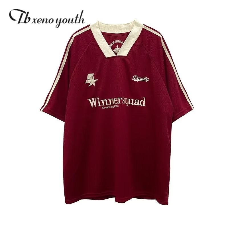 Tb xeno youth เสื้อยืดลําลอง ผ้าฝ้าย แขนสั้น ทรงหลวม คุณภาพสูง สไตล์ฮิปฮอป สําหรับผู้ชาย