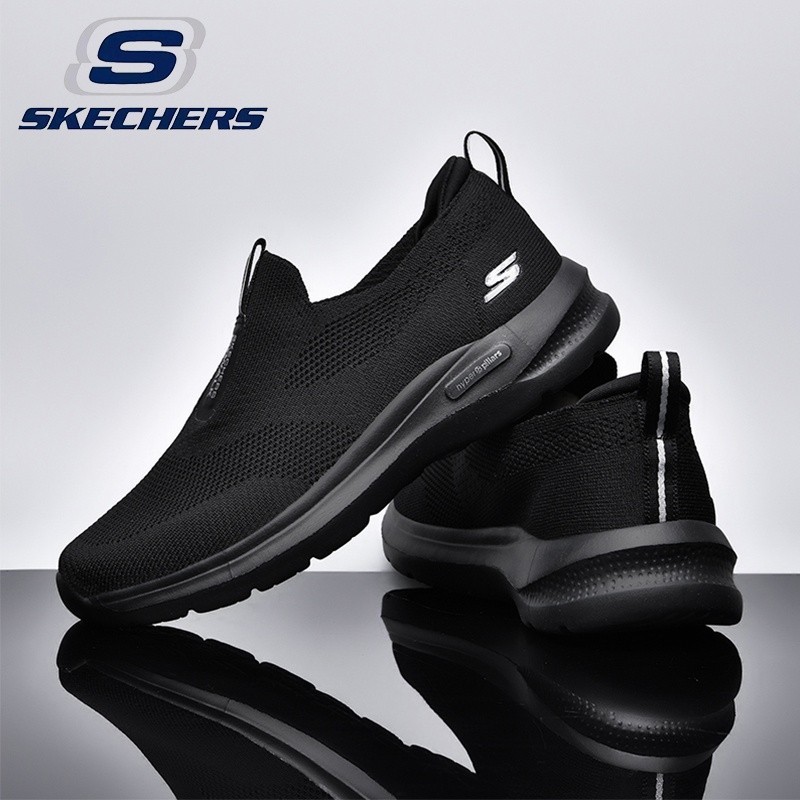 Skechers_ GO WALK HYPER BURST รองเท้าผ้าใบลําลอง ระบายอากาศ น้ําหนักเบา สําหรับผู้ชาย ไซซ์ 40-45