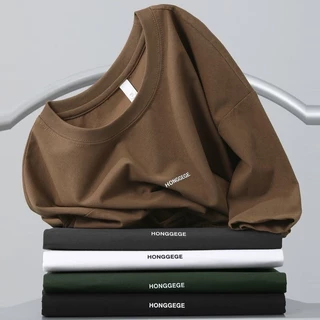 เสื้อยืด Oversize เสื้อคู่ แขนสั้น คอกลม พิมพ์ลายตัวอักษร สวมใส่สบาย สําหรับผู้ชาย
