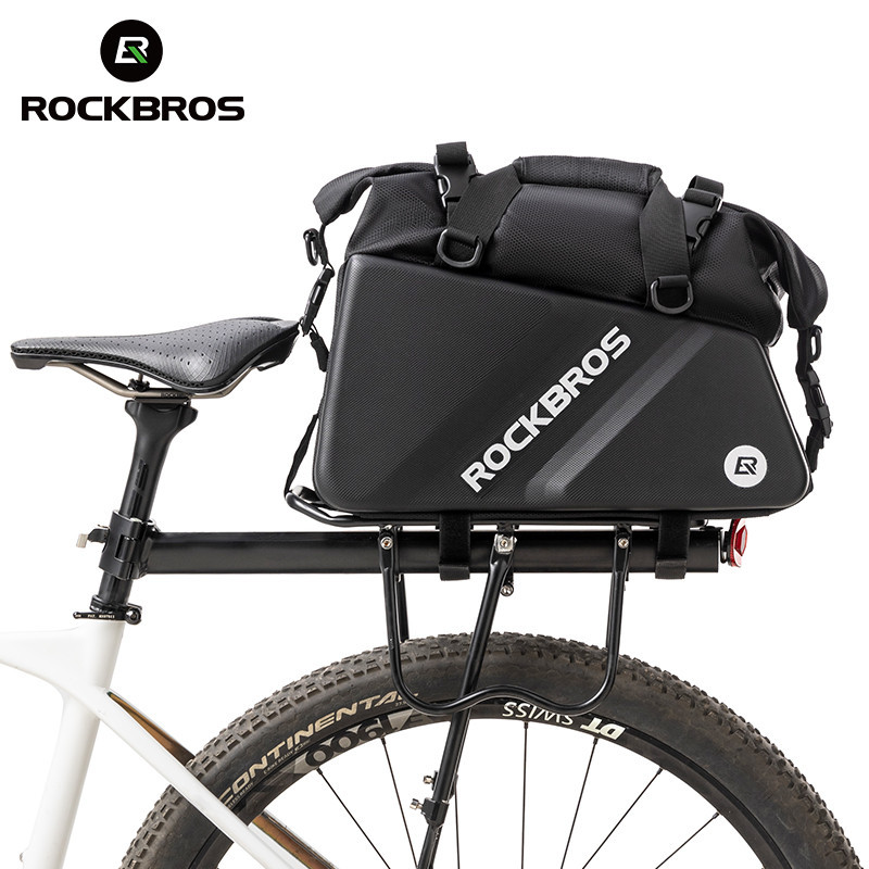 Rockbros กระเป๋าเก็บของ แบบแข็ง สะท้อนแสง ความจุขนาดใหญ่ 11.6 ลิตร อเนกประสงค์ สําหรับติดท้ายรถจักรยาน