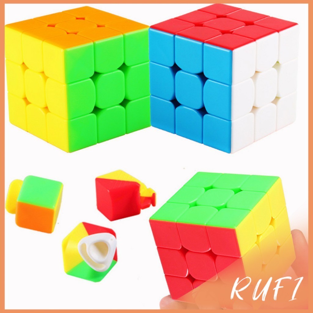 RUFI รูบิค  3x3x3 ความเร็วระดับมืออาชีพ  ลูกบาศก์ ของเล่นลับสมอง Twist Puzzle Rubik's Cube & MF3RS R