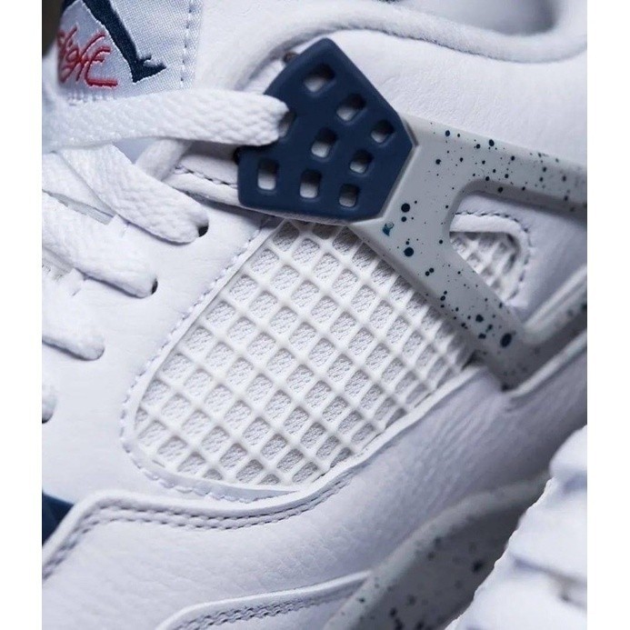 รองเท้า Nike jordan 4 สีใหม่ 2021 เปิดตัว Air Jordan 4 Golf White Cement Sports Basketball Shoes **