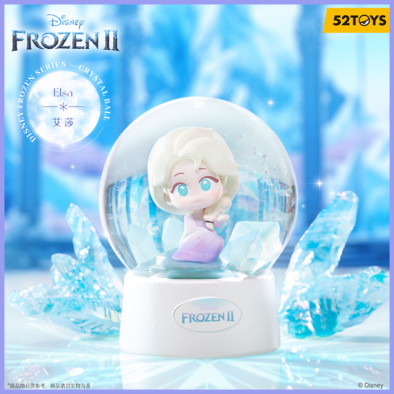 ของแท้ ตุ๊กตาดิสนีย์ Frozen Series คริสตัลบอล กล่องสุ่ม ของขวัญวันเกิด สําหรับเด็กผู้หญิง