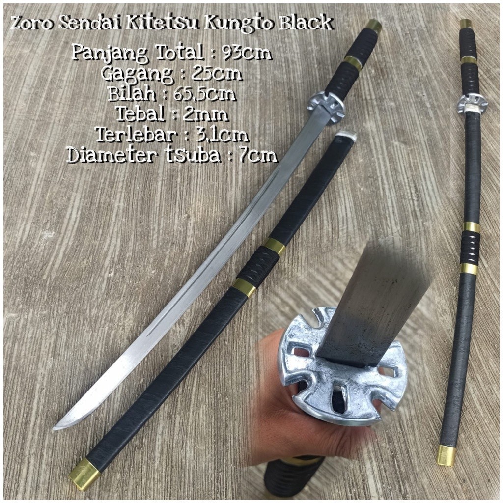 Katana Sandai Kittsu Zoro Ichimonji One Piece ต้นฉบับ