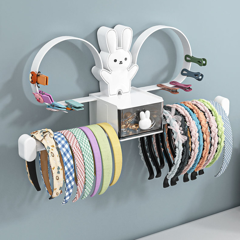 COD✨ชั้นวางที่คาดผม กิ๊บติดผม แบบติดผนัง สําหรับจัดระเบียบ พร้อมส่ง - รูปที่ 3