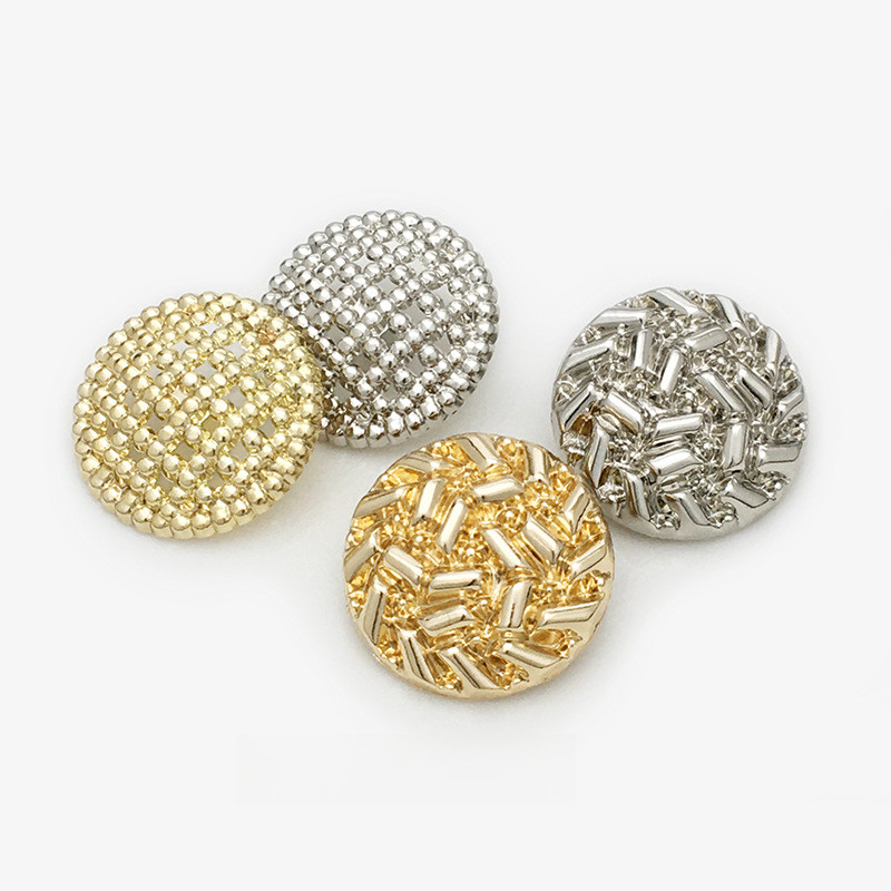 กระดุมโลหะกลวง 15-25 มม. 5 ชิ้น พร้อมกระดุมเสื้อสูท อเนกประสงค์ เรียบง่าย