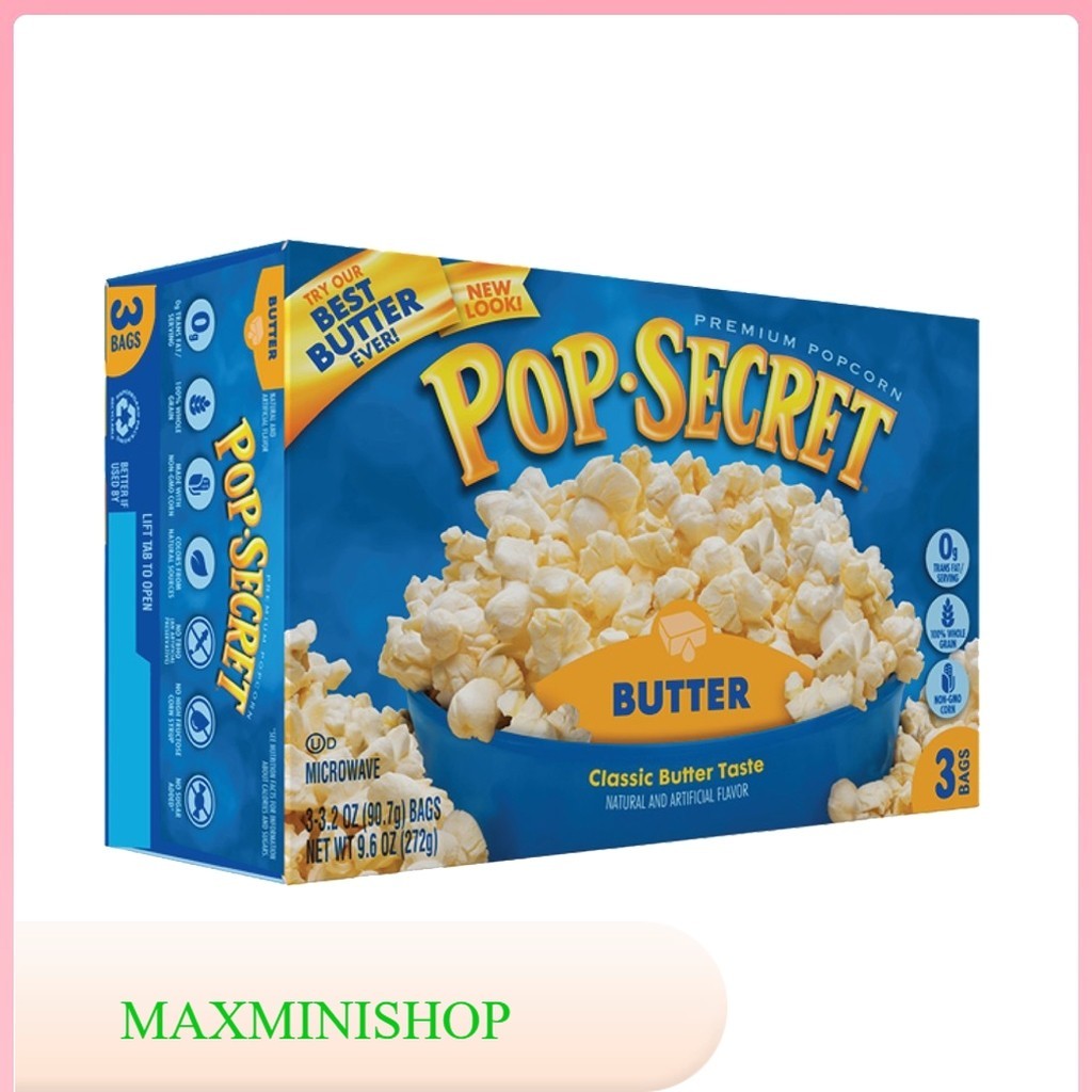 ป๊อปคอร์นเนย ป๊อป ซีเคร็ท 272 ก./ Butter Popcorn Pop Secret 272 G.