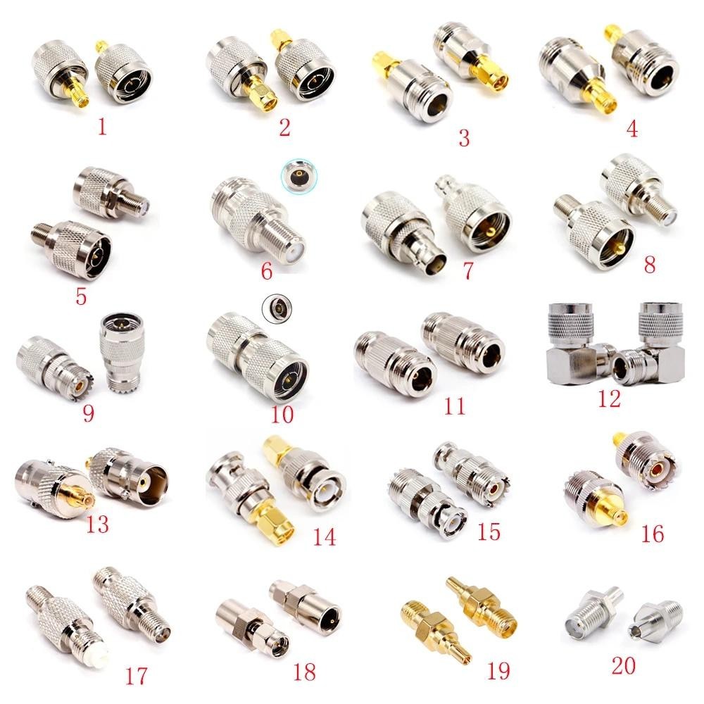 อะแดปเตอร์เชื่อมต่อ SMA เป็น BNC N UHF SO239 PL259 FME F FEMALE TS9 CRC9 RF 1 ชิ้น