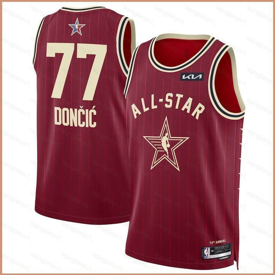 เสื้อกีฬาบาสเก็ตบอล NBA All Start Luka Doncic Jersey สําหรับผู้ชาย และผู้หญิง 2024