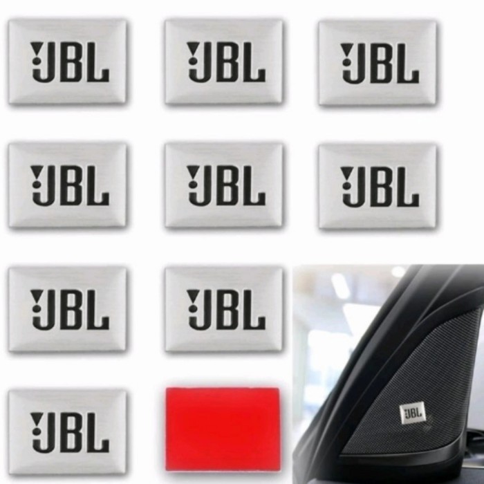 สติ๊กเกอร์อลูมิเนียม DECALS 3D LOGO JBL AUDIO CAR SPEAKER CAR EMBLEM