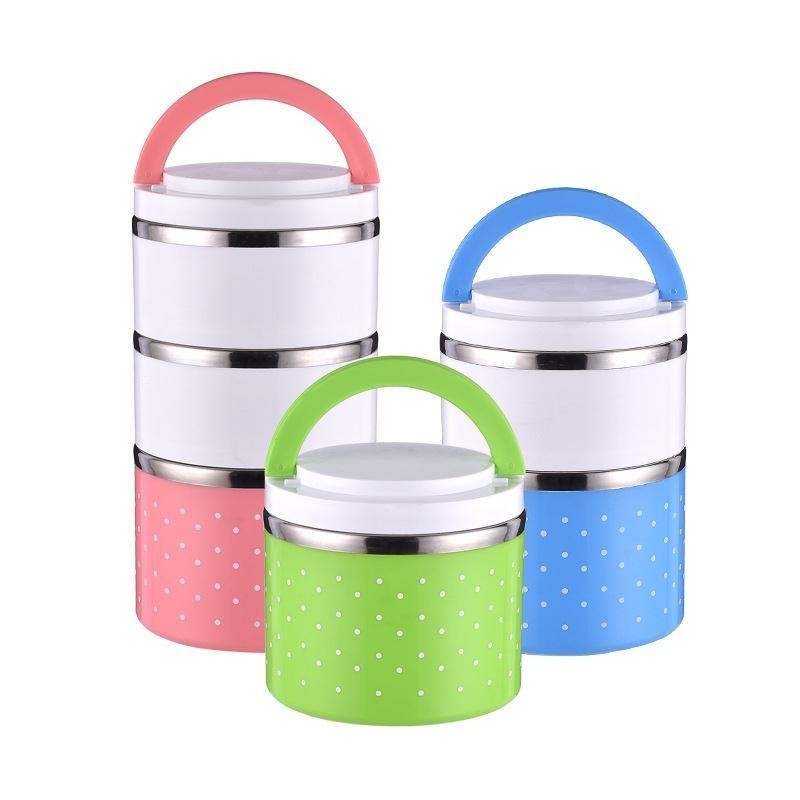 New Product#Stainless Steel Insulation Lunch Box Lunch Box Korean Style3Layer2Layer Lunch Box Mini Insulation Compartment Set Student Bento Box2wu