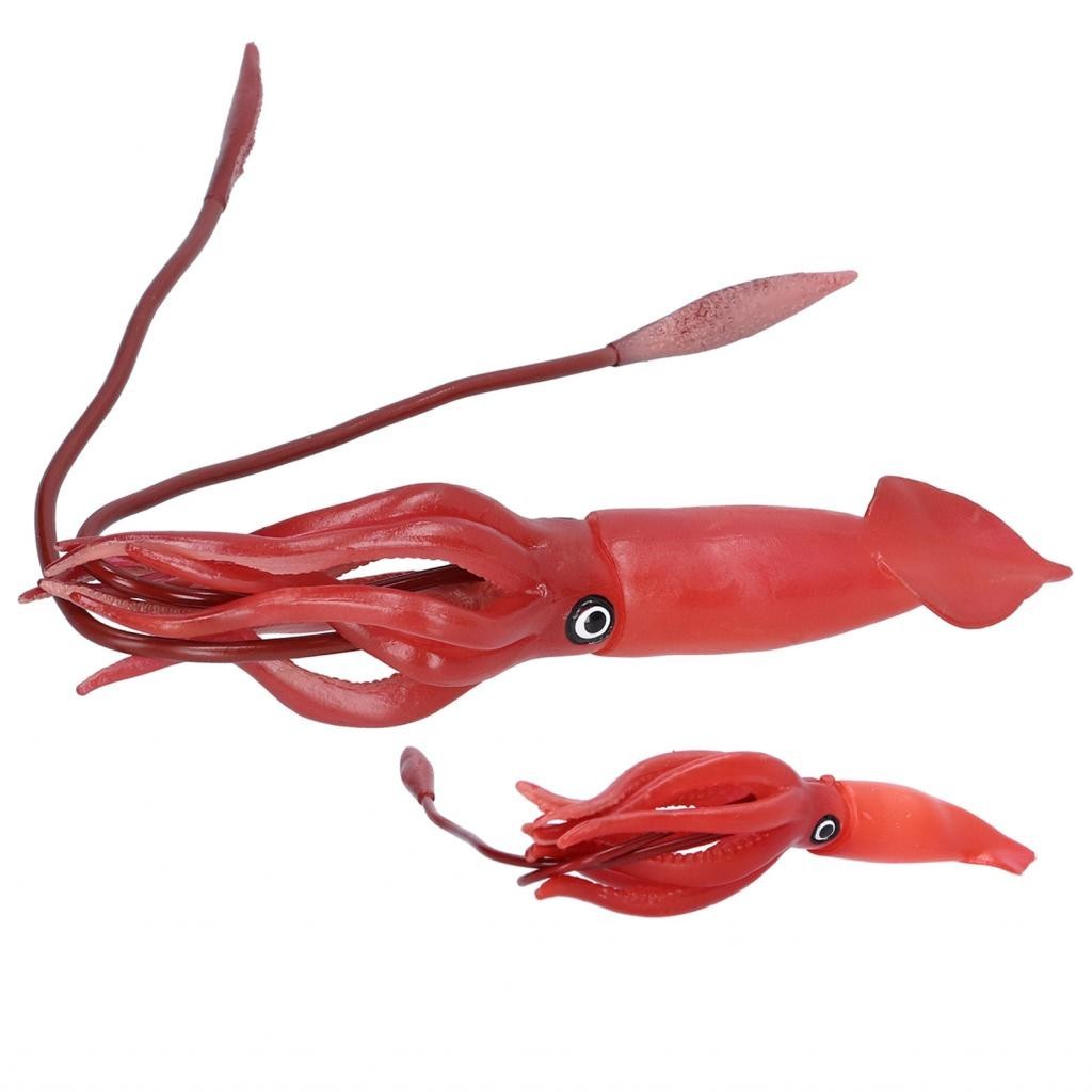 จําลองสัตว์ทะเลสมจริงปลาหมึกของเล่นของเล่นโลกสารพัน Sea Life Figures สําหรับการศึกษาสะสมตกแต่ง