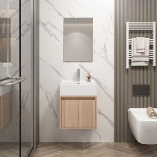 GlobalHouse Verno เคาน์เตอร์อ่างล้างหน้าแบบแขวน Multilayer b…