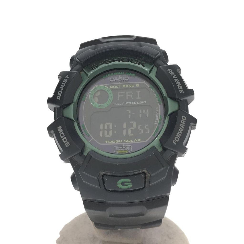 CASIO Wrist Watch G-Shock Green Black Men's Solar Digital Direct from Japan Secondhand