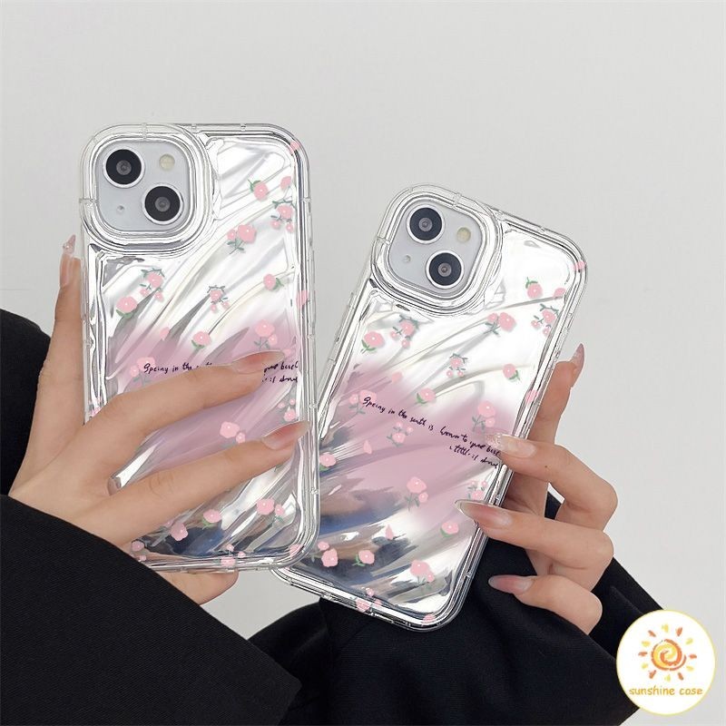 [ส่วนลด]เคสโทรศัพท์เลเซอร์ลายดอกไม้ผีเสื้อ Sfumato เคส ไอโฟน 11 For iPhone12 13 14 15 Pro MAX X XS X