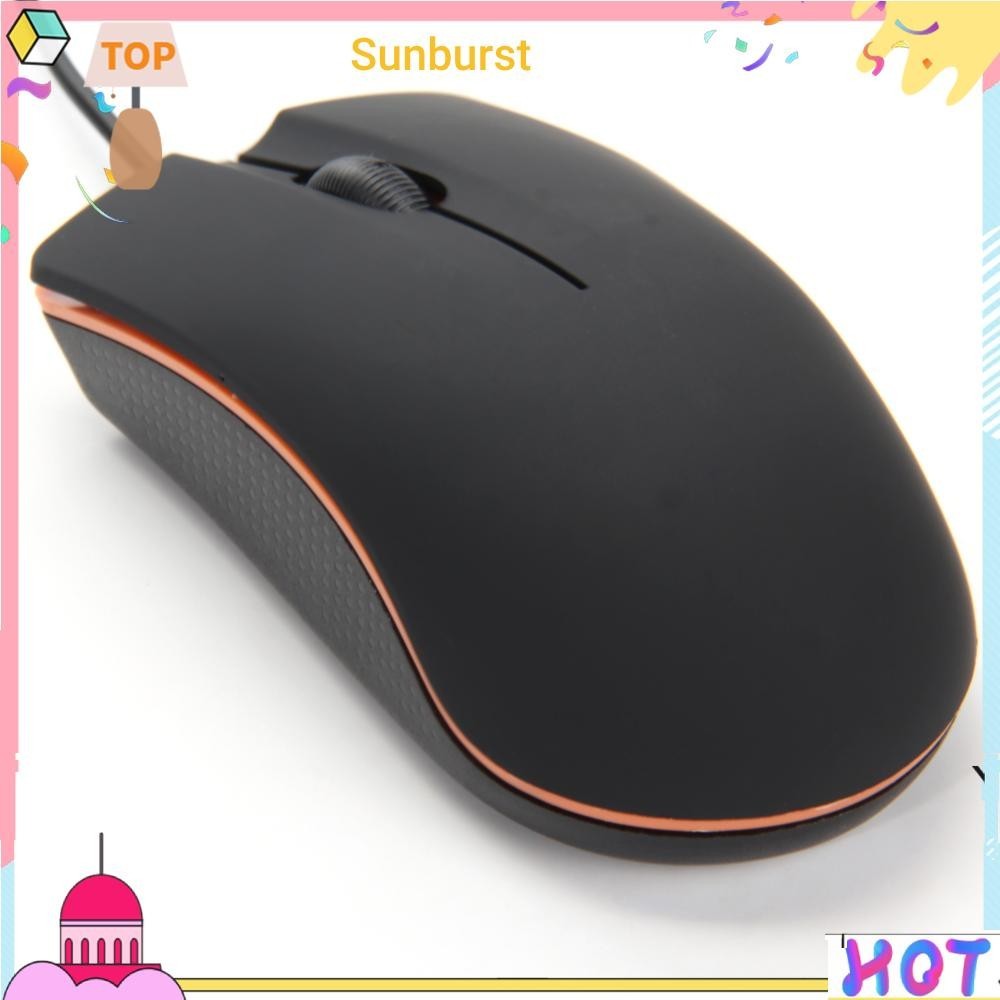 เมาส์ออปติคอล แบบใช้สาย USB 3D ขนาดเล็ก สําหรับคอมพิวเตอร์ แล็ปท็อป PC [Sunburst11.th]
