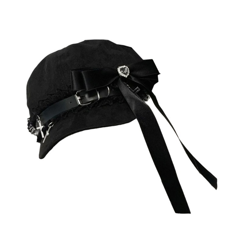 Alia Traveling Beret Hat หมวกเบสบอลสไตล์ญี่ปุ่นสําหรับวัยรุ่นกลางแจ้ง Sunproof - รูปที่ 6