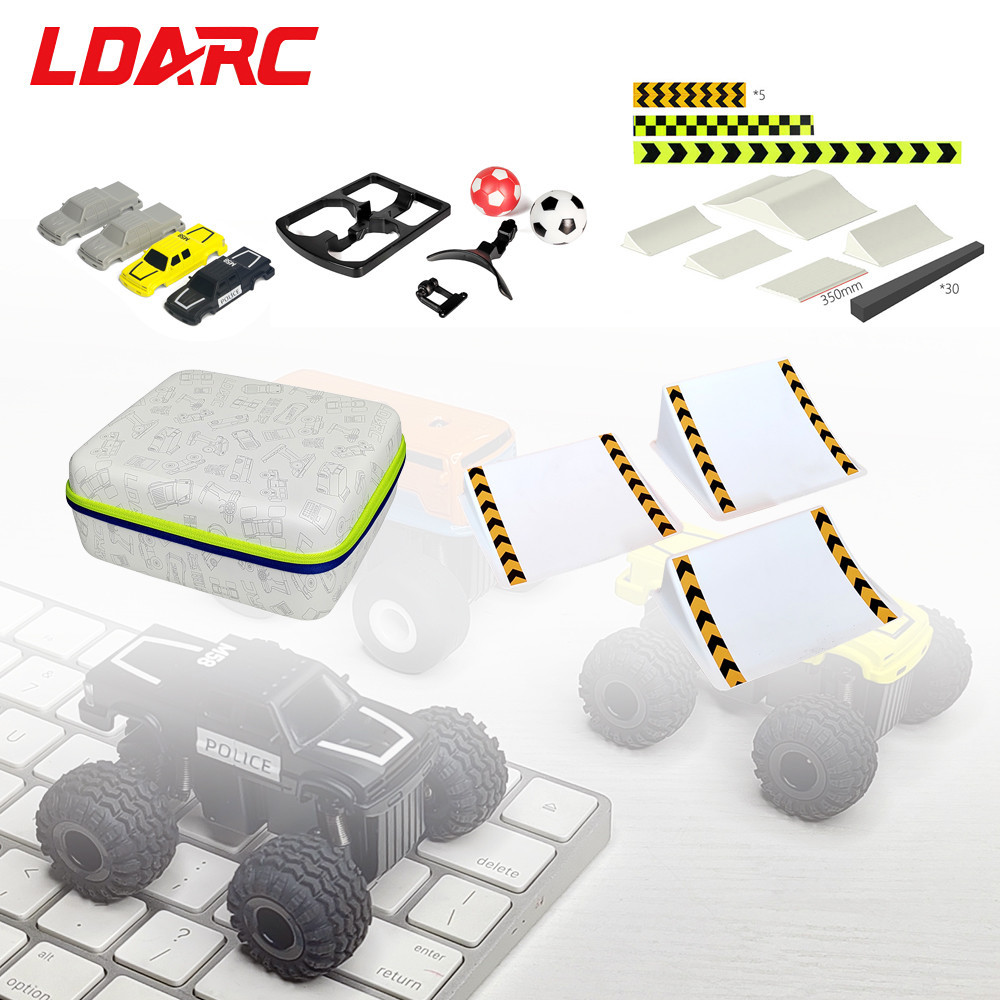 LDARC อะไหล่ Body Shell ยางกระเป๋าถือ Ramp DIY ฉาก Combo สําหรับ M58 1/58 RC MINI รุ่นการปรับเปลี่ยน