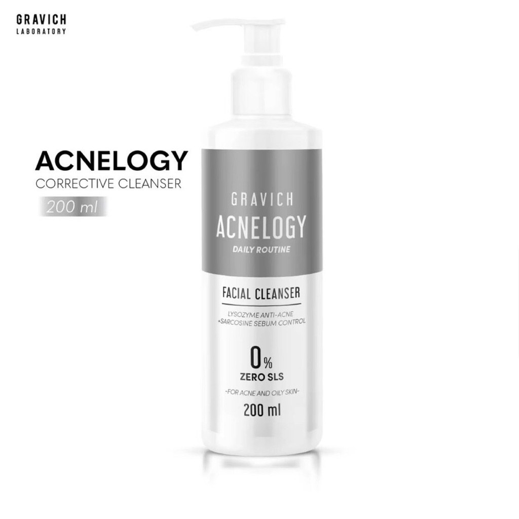 Gravich Acnelogy Corrective Facial Cleanser Zero SLS แอคเน่โลจี คอเรคทีฟ เฟเชียล คลีนเซอร์ ขนาด 200 