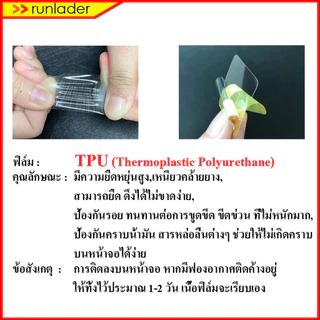 ส่งจากปทุม! ฟิล์มกันรอย Amazfit Balance2 Balance ฟิล์ม Film 3D,ไฮโดรเจล TPU Glass
