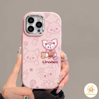 เคสโทรศัพท์มือถือ Desniy line Lina Belle โครงชุบไฟฟ้า ไอโฟน11 For iPhone12 13 14 15Pro MAX X XS XR XS 7 8Plus SE2020