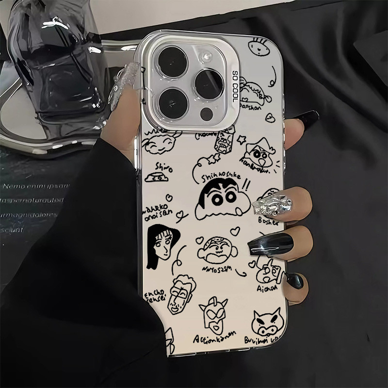 เคสโทรศัพท์มือถือ ซิลิโคนแข็ง กันกระแทก กันรอยกล้อง ลายการ์ตูน Line Avatar สําหรับ Iphone 15 11 12 13 14 Pro Max SE(2020) 7 8plus XSMAX X XS XR